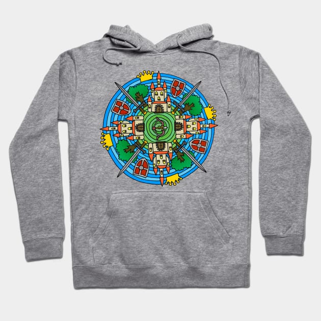 Medieval & Fantasy Themed Mandala Hoodie by gorff